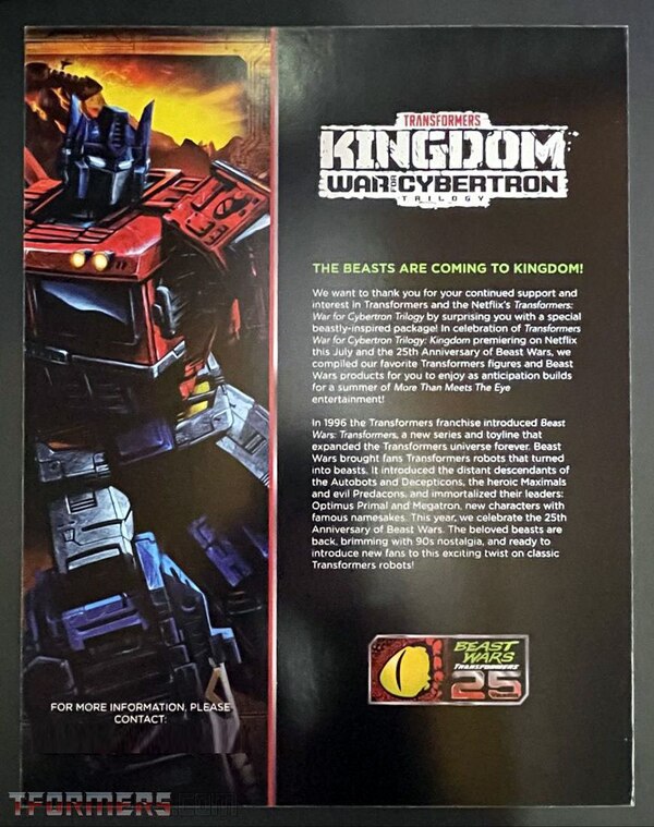 Transformers War For Cybertron Kingdom 35th Anniversary Beast Wars Promo Box  (34 of 57)
